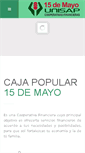 Mobile Screenshot of cajapopular15demayo.com